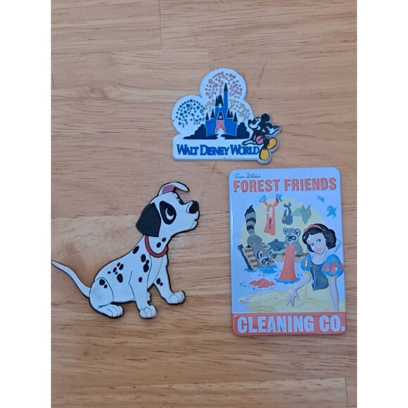 Disney Other - 3 Disney Fridge Magnets Snow White Forest Friends Dalmation Walt Disney World